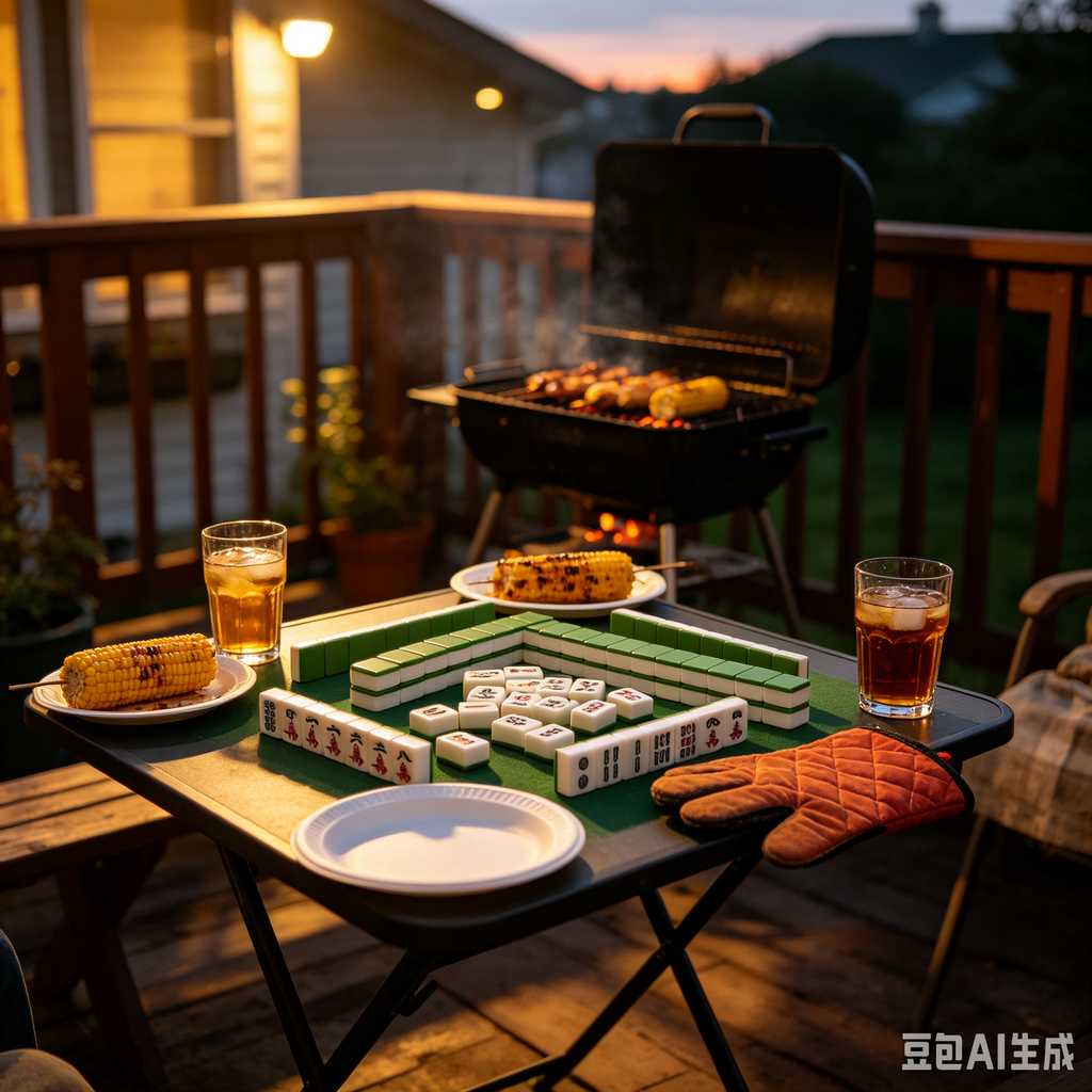 wooden mahjong set