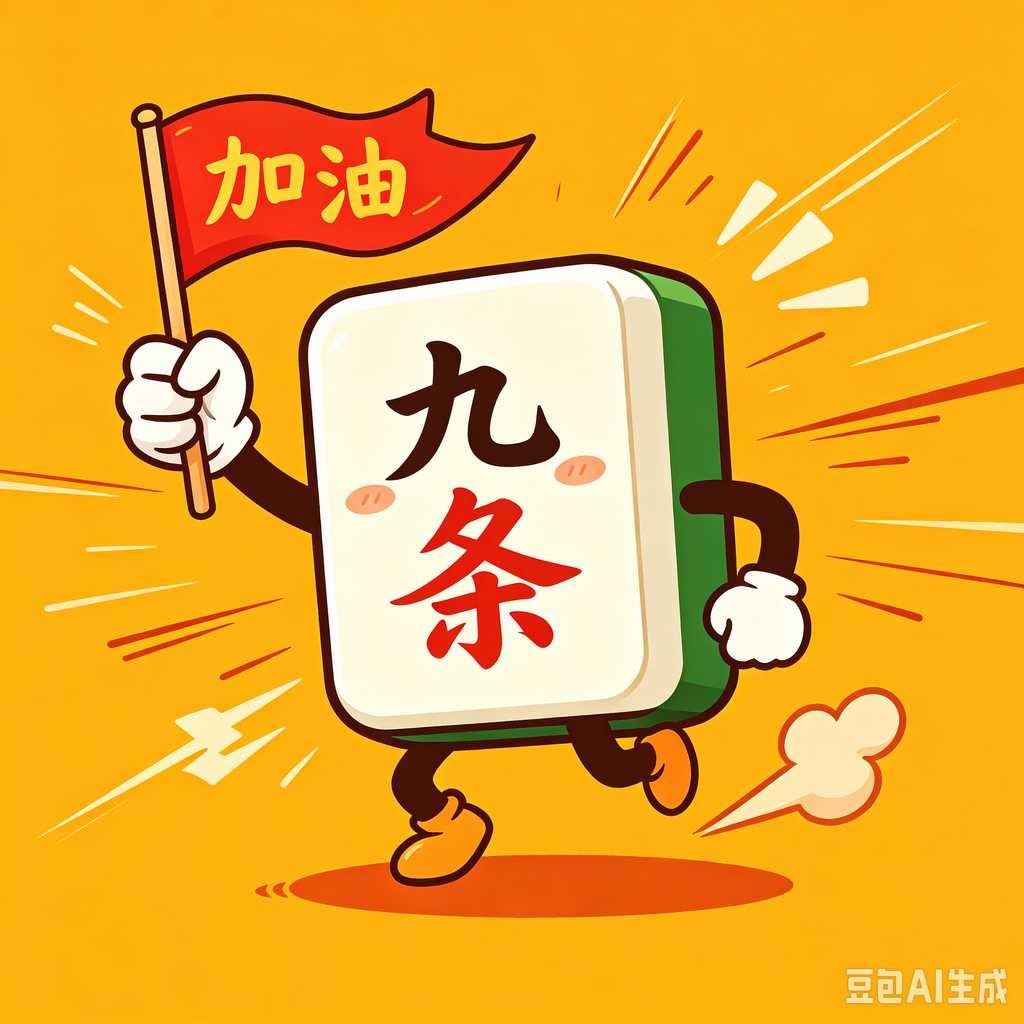 decorative text mahjong set