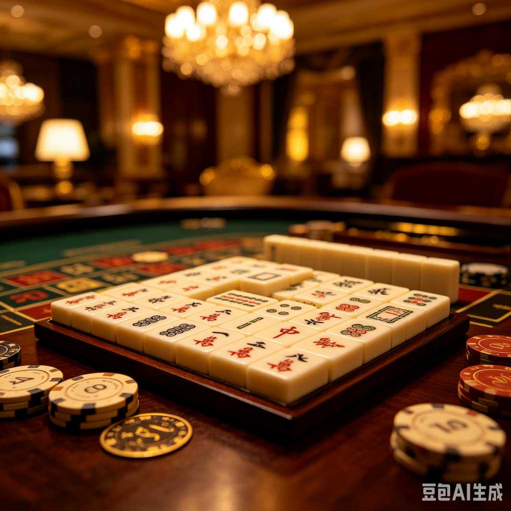 classic oriental board game mahjong
